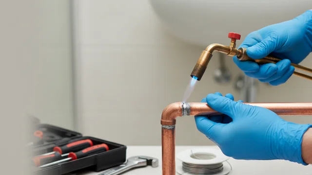 Licensed plumber providing residential plumbing services in Bedford, Texas