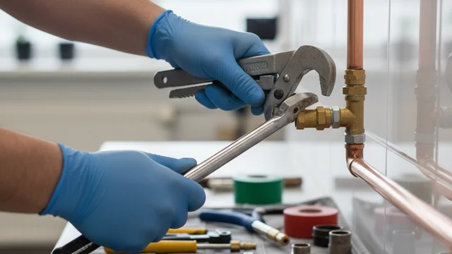 Licensed plumber providing residential plumbing services in Pearland, Texas